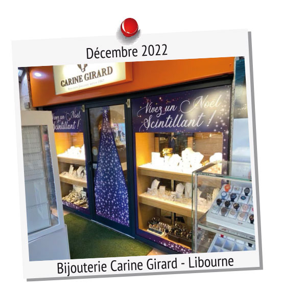 Noël scintillant bijouterie Carine Girard à Libourne