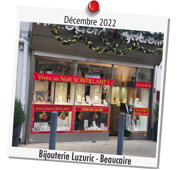 Vitrines de Noël Bijouterie Luzuric