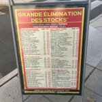 organiser une liquidation de stock en bijouterie - exemple de stop trottoir